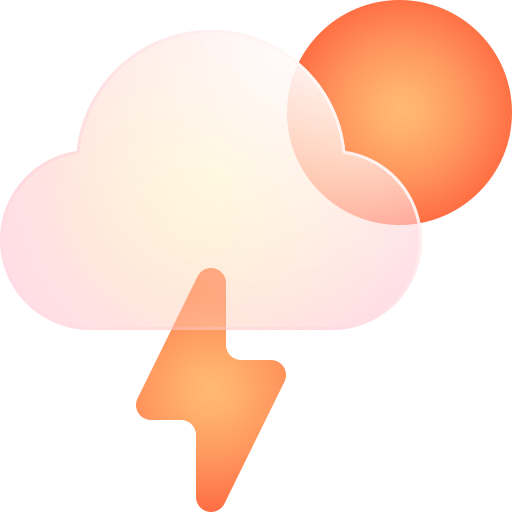 Грозовой шторм Glassmorphism Gradient иконка