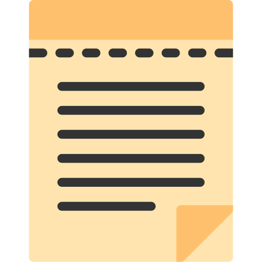 Notepad Generic color fill icon
