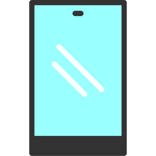 スマートフォン Generic color fill icon