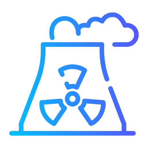 elektrownia jądrowa Generic gradient outline ikona