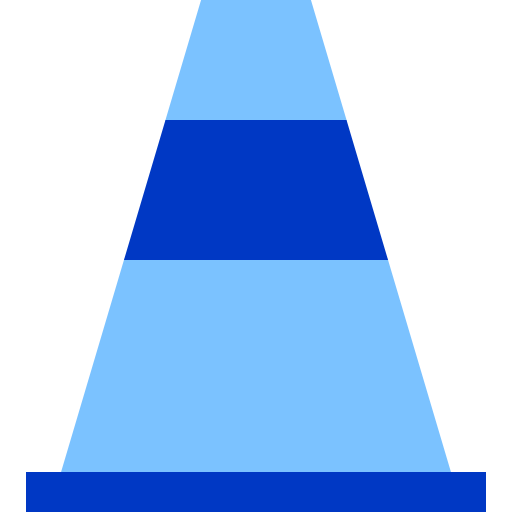 Cone Super Basic Duotone Flat icon