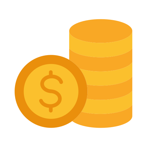 Coins Generic color fill icon