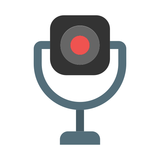 Webcam Generic color fill icon