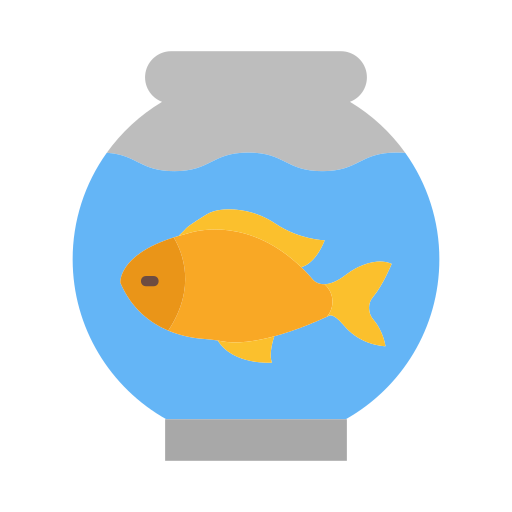 bocal à poissons Generic color fill Icône