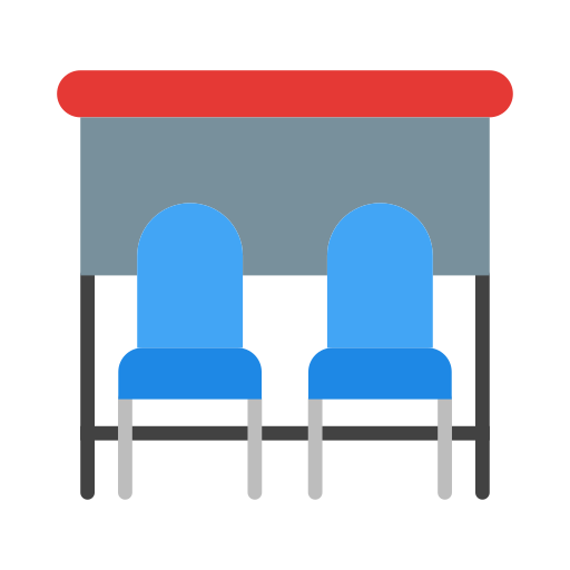 Bus stop Generic color fill icon