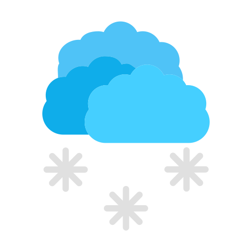 雪の多い Generic color fill icon
