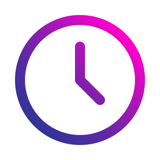 orologio Generic gradient outline icona