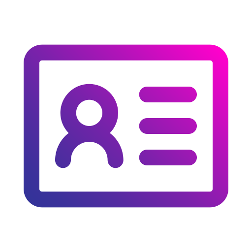 Id card Generic gradient outline icon