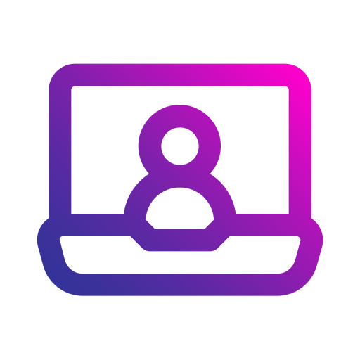 Online support Generic gradient outline icon