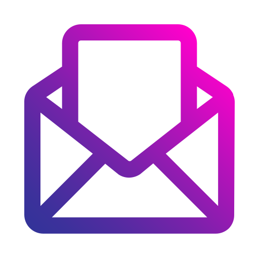 Open mail Generic gradient outline icon