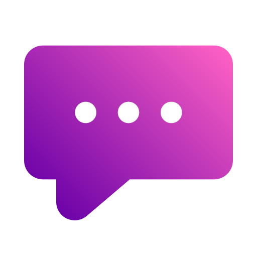 Chat Generic gradient fill icon