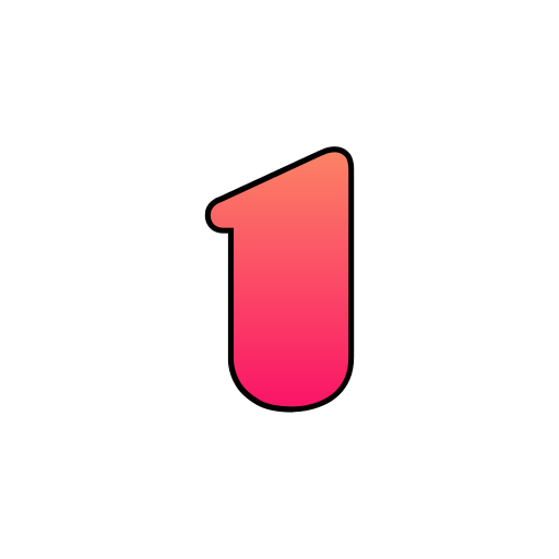 nummer 1 Generic gradient lineal-color icon