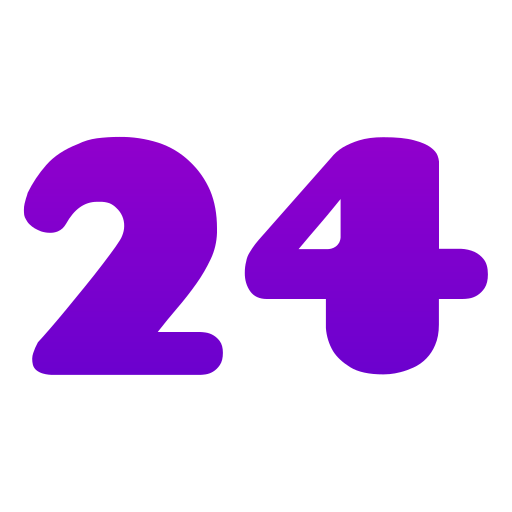 nummer 24 Generic gradient fill icon