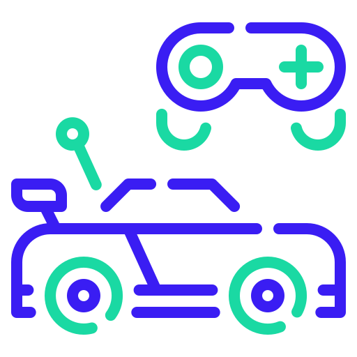 samochód zabawka Generic color outline ikona