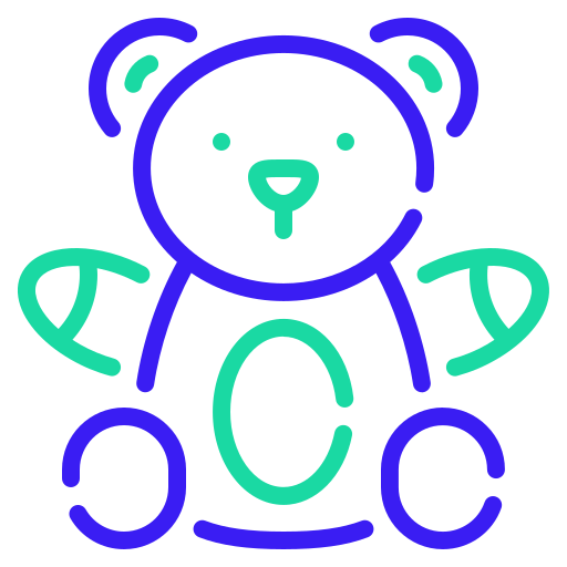oso de peluche Generic color outline icono