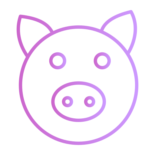 cerdo Generic gradient outline icono