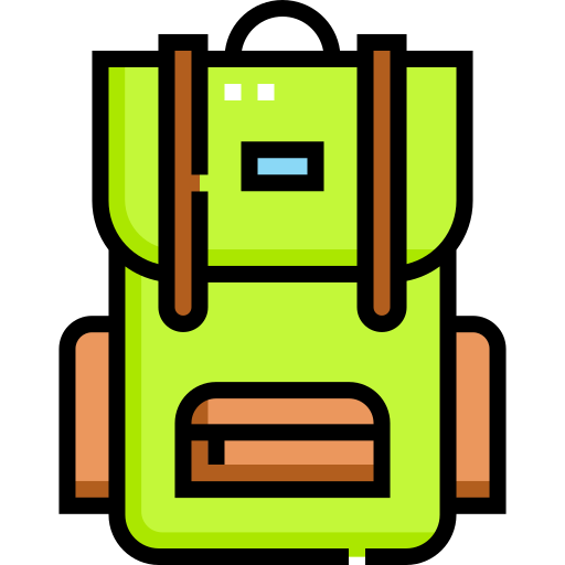 Backpack Detailed Straight Lineal color icon