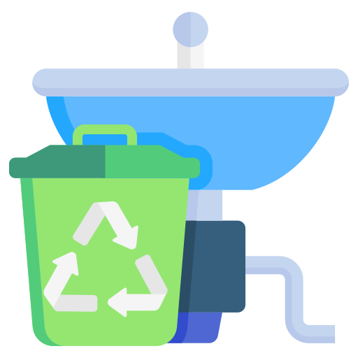 Garbage disposal sink Generic color fill icon