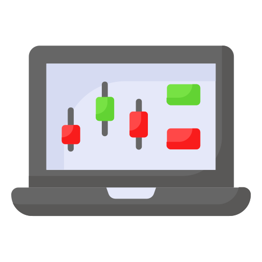 Online trading Generic color fill icon