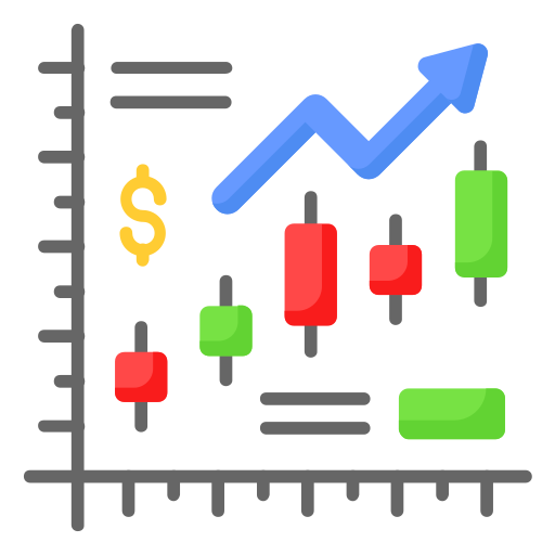 grafico della crescita finanziaria Generic color fill icona