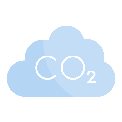 Carbon dioxide Generic color fill icon