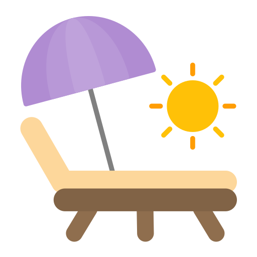 cama solar Generic color fill icono