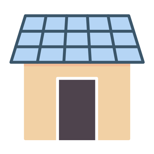 maison solaire Generic color fill Icône