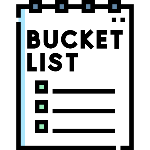 Bucket list Detailed Straight Lineal color icon