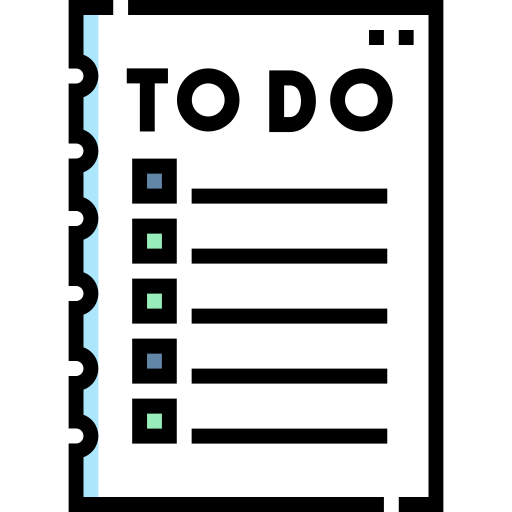 To do list Detailed Straight Lineal color icon