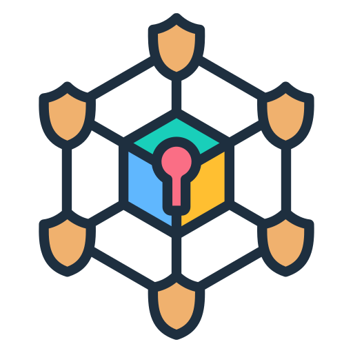 technologia blockchain Generic color lineal-color ikona