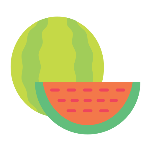 watermeloen Generic color fill icoon