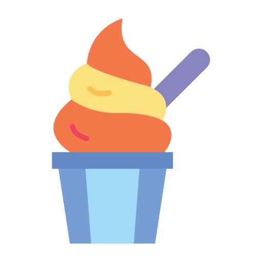 Чашка мороженого Generic color fill иконка