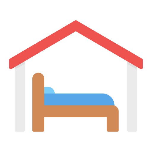 Accomodation Generic color fill icon