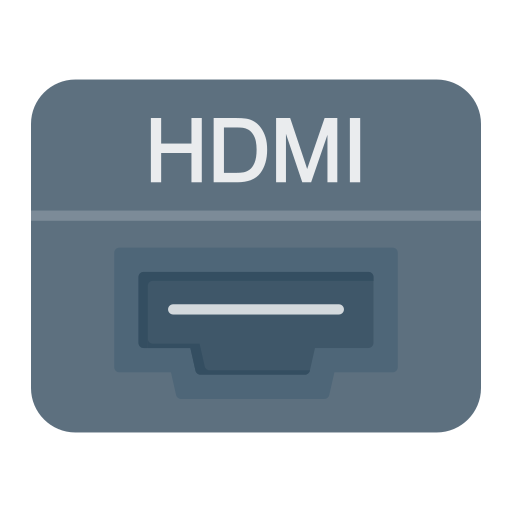 port hdmi Generic color fill ikona