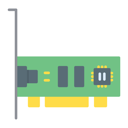 Network Interface Card Generic color fill icon