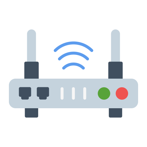 Wireless router Generic color fill icon