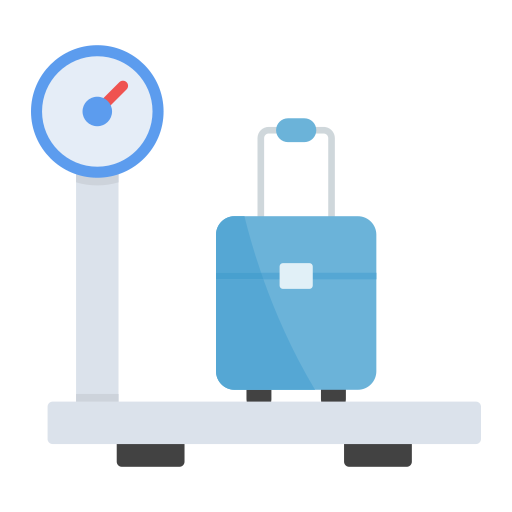 Luggage scale Generic color fill icon