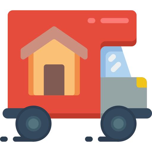 Moving truck Basic Miscellany Flat icon