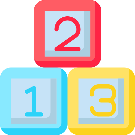 Number blocks Special Flat icon