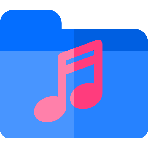 Музыкальный файл Basic Rounded Flat иконка