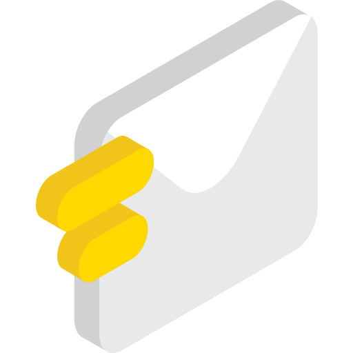 Электронное письмо Isometric Flat иконка