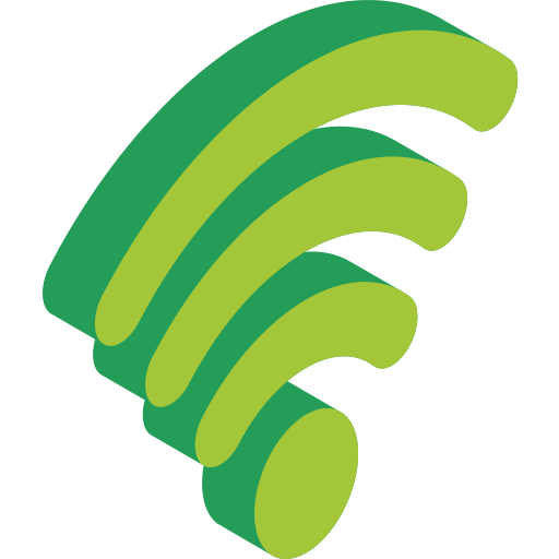 segnale wi-fi Isometric Flat icona