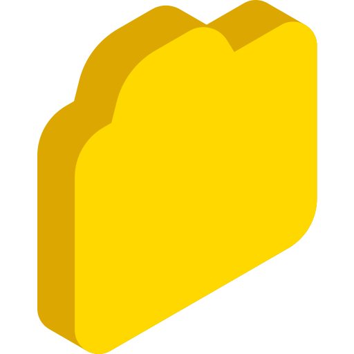 Pasta Isometric Flat Ícone