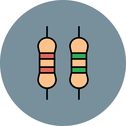 Resistor Generic color lineal-color icon