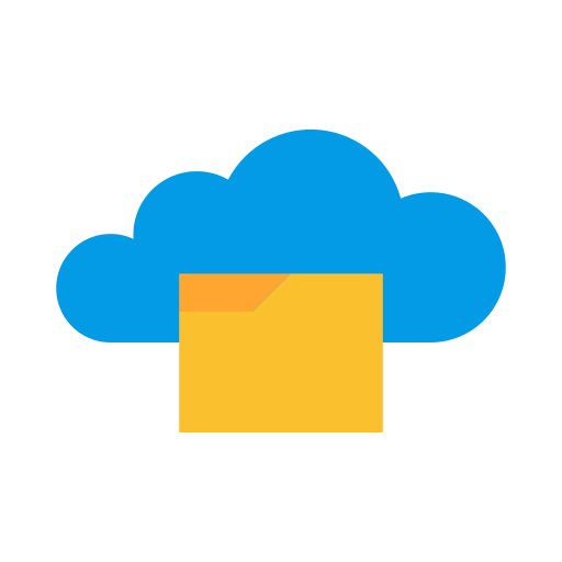 données cloud Generic color fill Icône