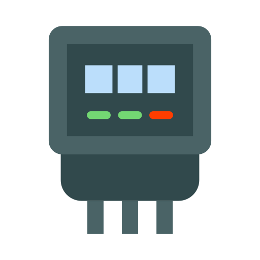 Electric meter Generic color fill icon
