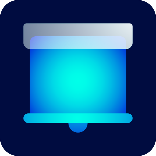 proyector Glassmorphism Dark Gradient icono