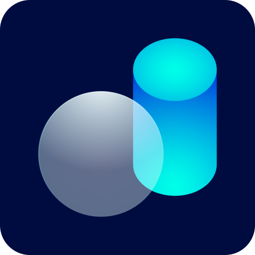 Geometry Glassmorphism Dark Gradient icon