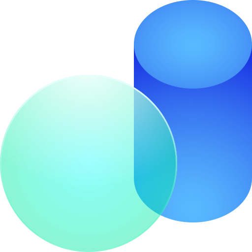 ジオメトリ Glassmorphism Gradient icon
