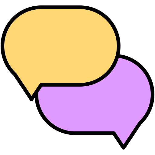 Speech bubble Generic color lineal-color icon